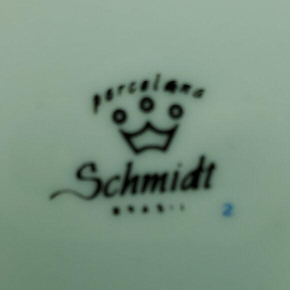 Schmidt Cherries Serving Bowl Schmidt White Porcelain Vegetable Serving Bowl - Picture 6 of 6